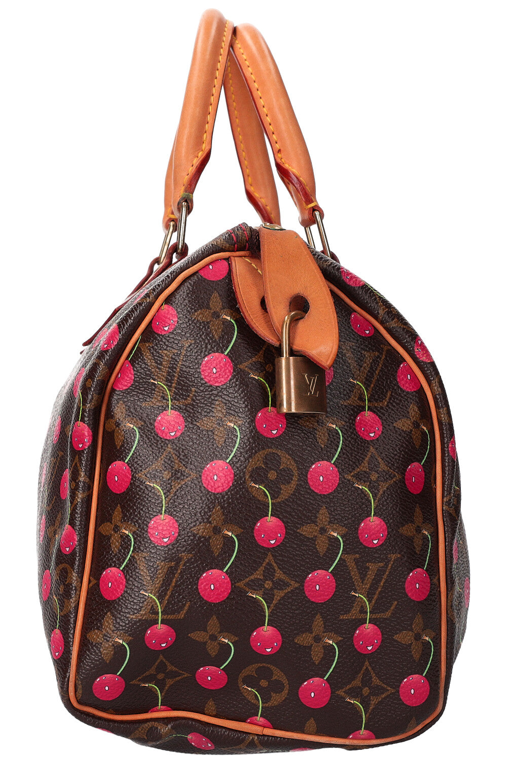 Louis Vuitton, Bags, Louis Vuitton X Takashi Murakami Speedy 25 Hand Bag  Sp045 Cherry Monogram