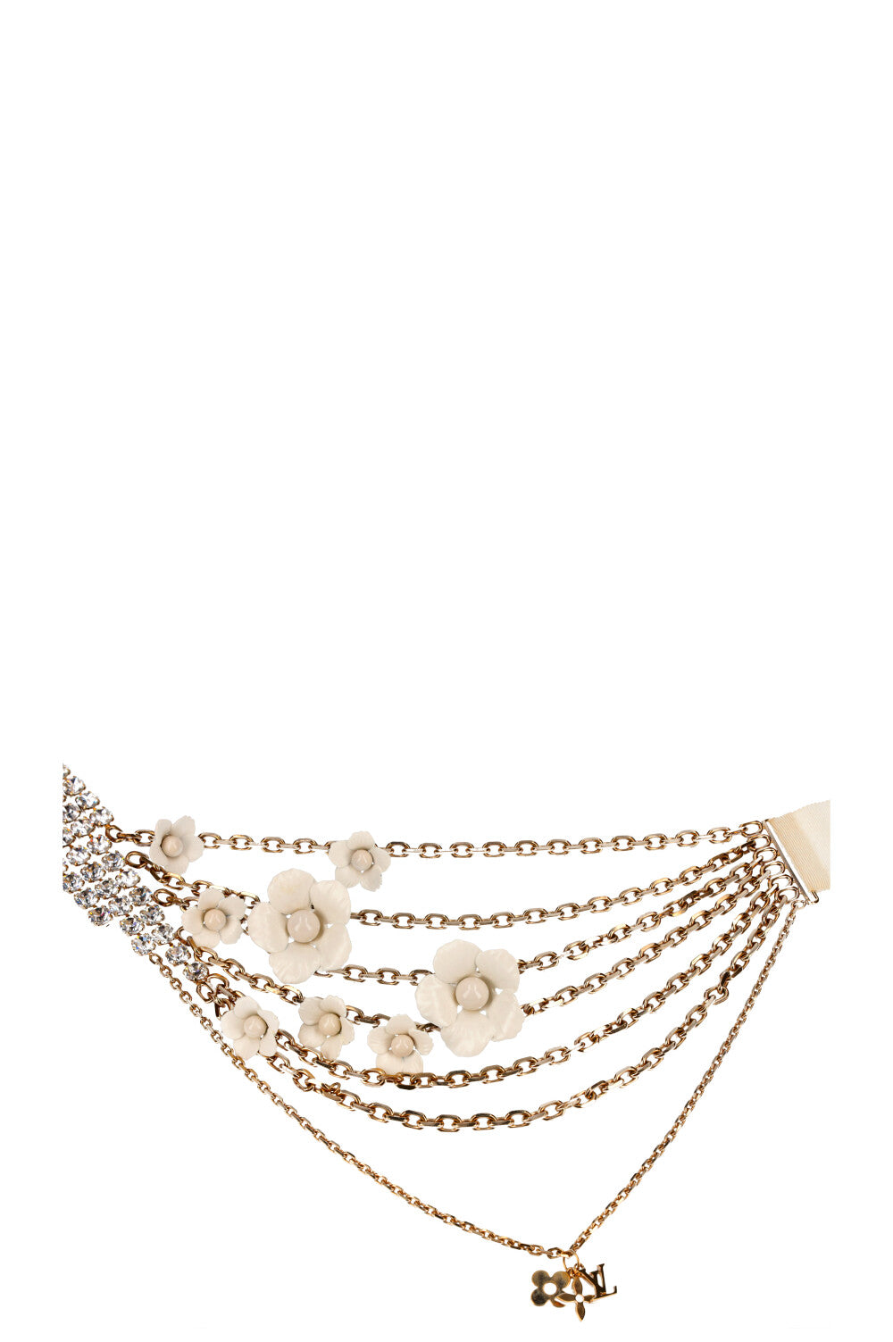 Rework Vintage Louis Vuitton White Flower LV Necklace – Relic the