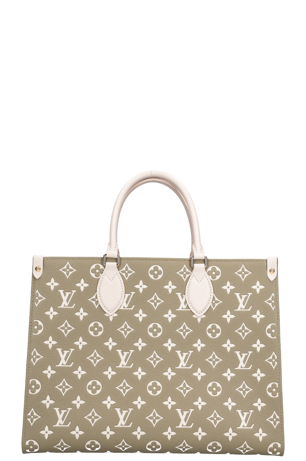 Authentic Louis Vuitton OnTheGo (On the Go) Khaki & White "SOLD  OUT"