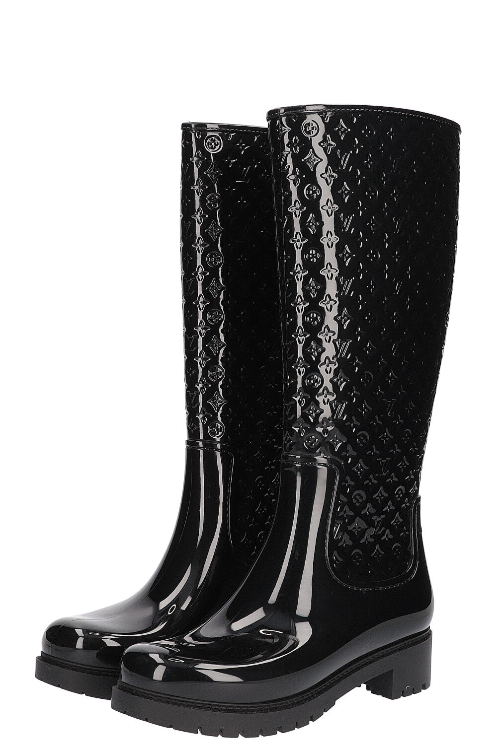 Drops wellington boots Louis Vuitton Black size 38 EU in Rubber - 34364264