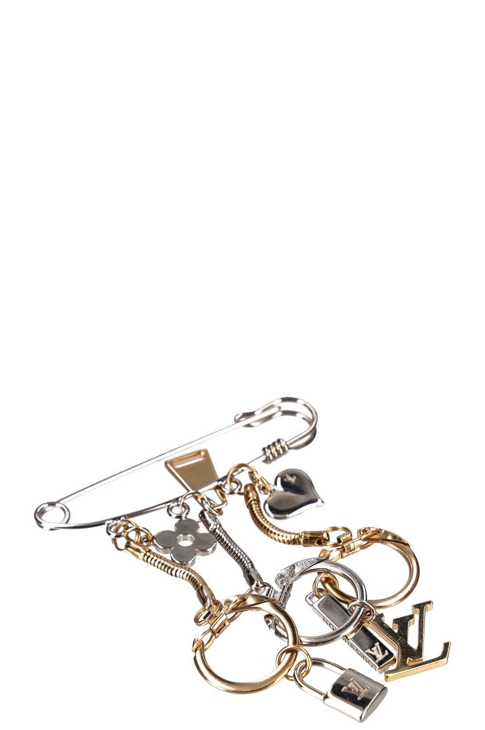 Louis Vuitton Safety Pin Logo Charm Brooch - Brass Pin, Brooches -  LOU673390