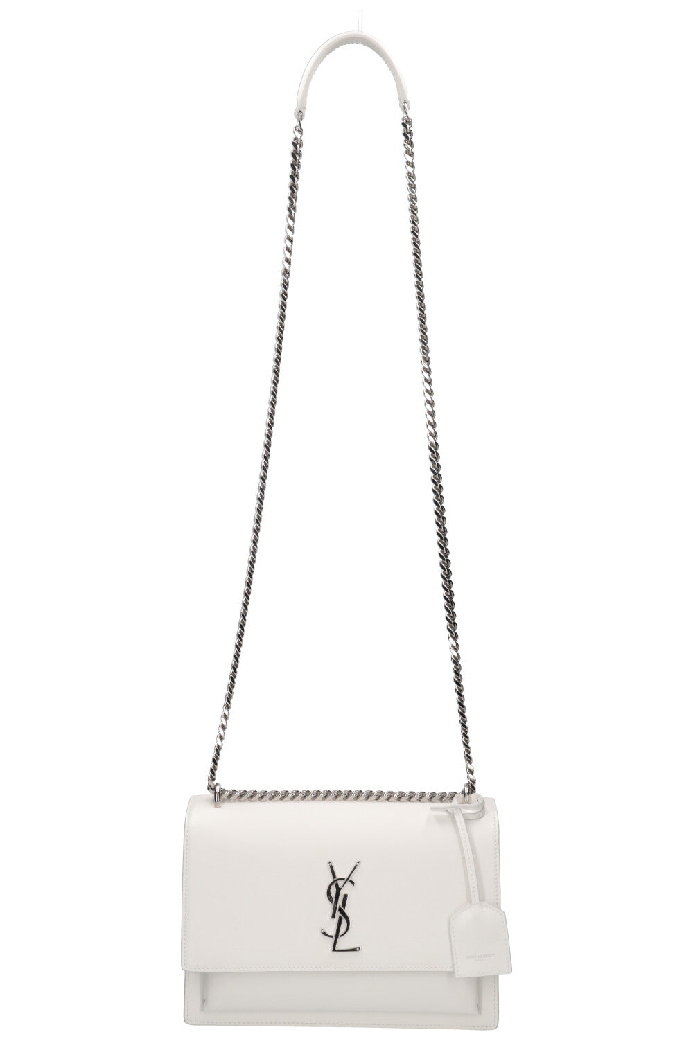 SAINT LAURENT Medium Sunset Bag White REAWAKE