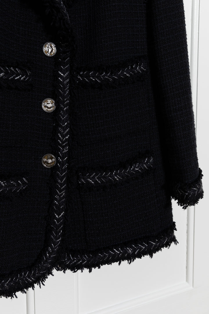 CHANEL Tweed Jacket Black